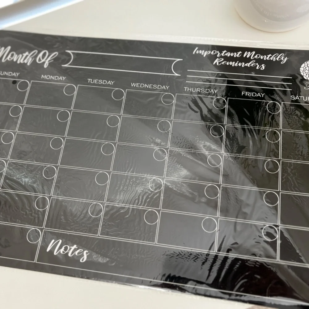 Magnetic Menu Board for refrigerator (DRY MARKERS NOT INCLUDED)